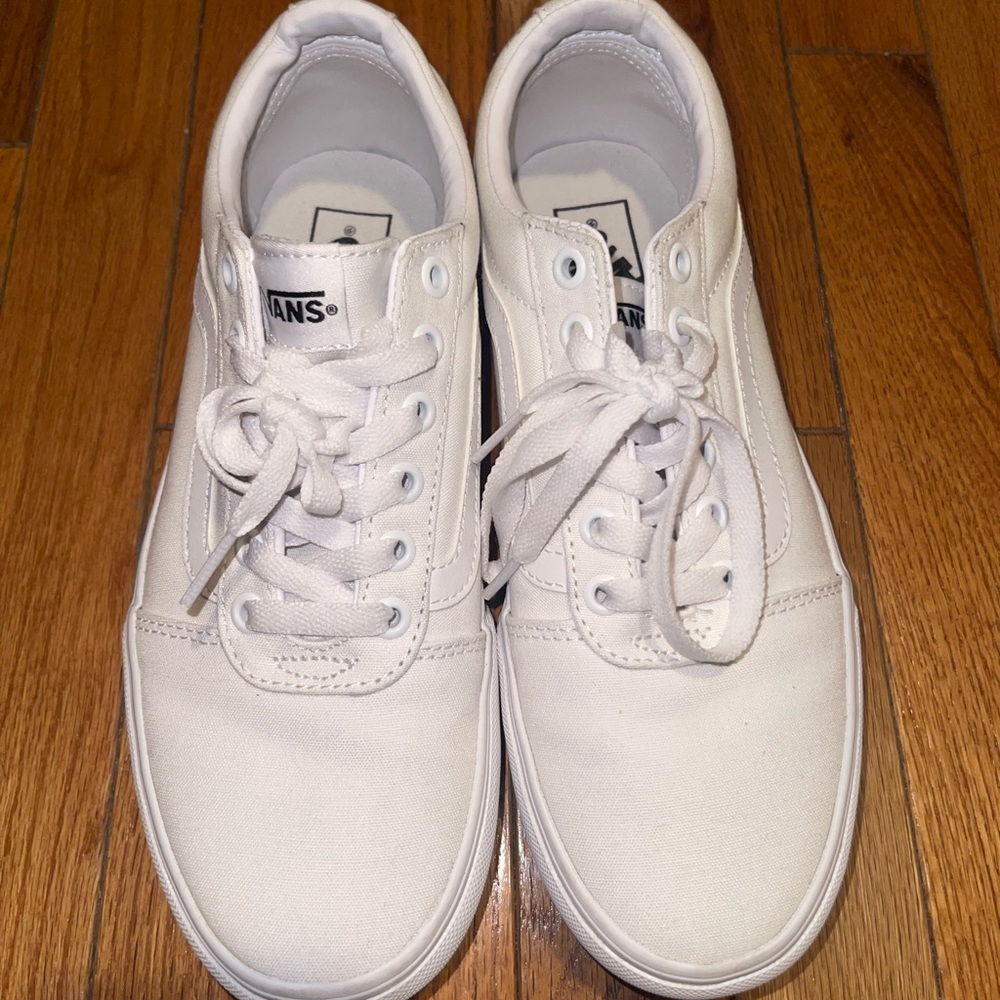 Vans Classic White Lace-Up Sneakers